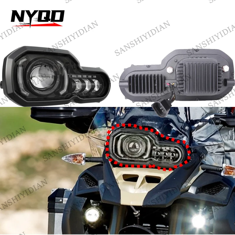 

For BMW F650GS F700GS F800GS F 800 GS ADVENTURE 2008-2018 2017 2016 2015 2014 DOT Emark E24 Double Certification LED Headlight