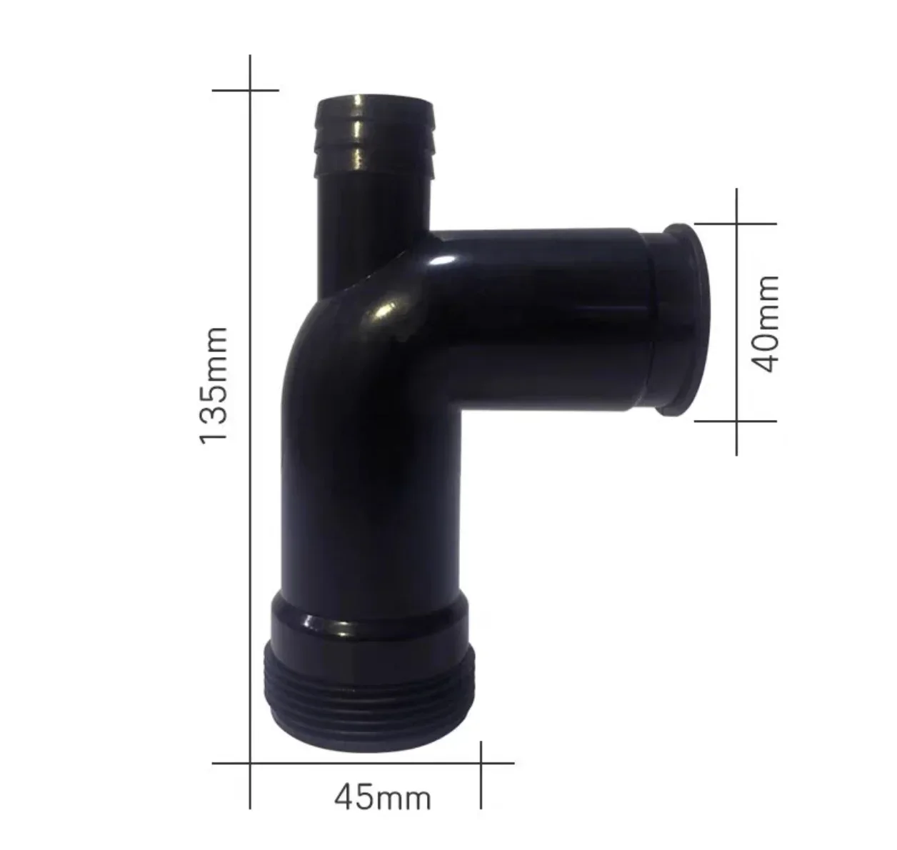 Suitable for BECBAS garbage processor meal waste shredder special three-way drain elbow 4050