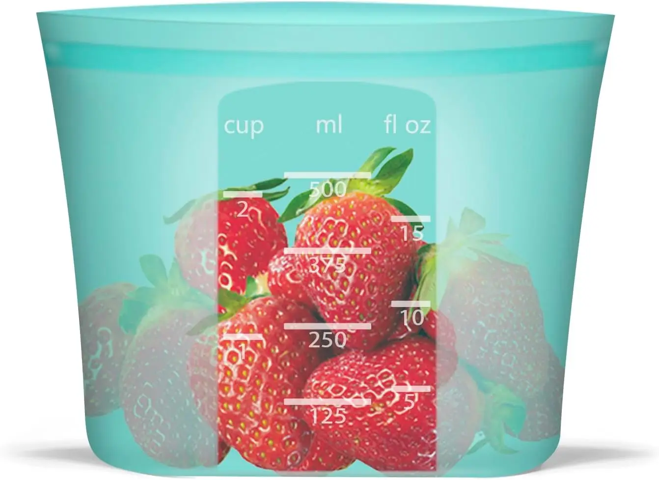 

Stand Up 100% Silicone Reusable Storage Bag, Ziplock Silicone Food Storage Containers Snack Size