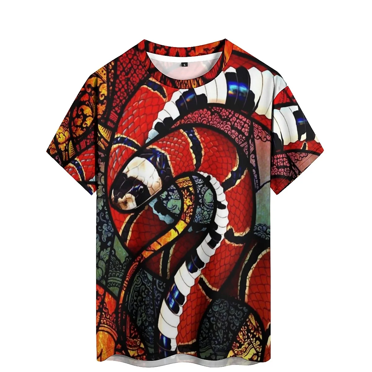 

Men's Retro Design Full Body Printed 3D Round Neck T-shirt for Couples, Colorful and Dynamic, Splashed Ink, Gym Exercise, Runnin