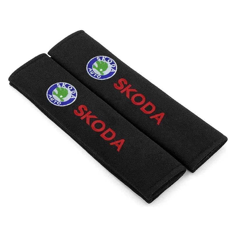 Car Seat Belt Pads Seat Shoulder Strap Pad Cushion Cover For Skoda Octavia Fabia Kamiq Kapoq Kodiaq Rapid SCALA Superb etc