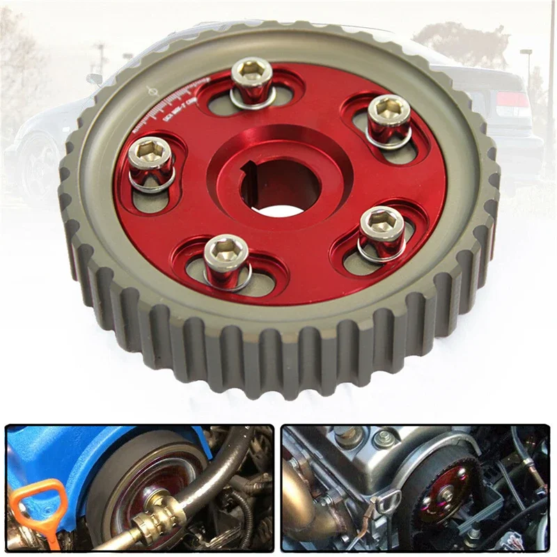 Adjustable Cam Gear Pulley for Honda Civic/CRX D15/D16 88-91 D15/D16 92-95 D16 96-00 Del Sol D15/D16 93-97 SOHC