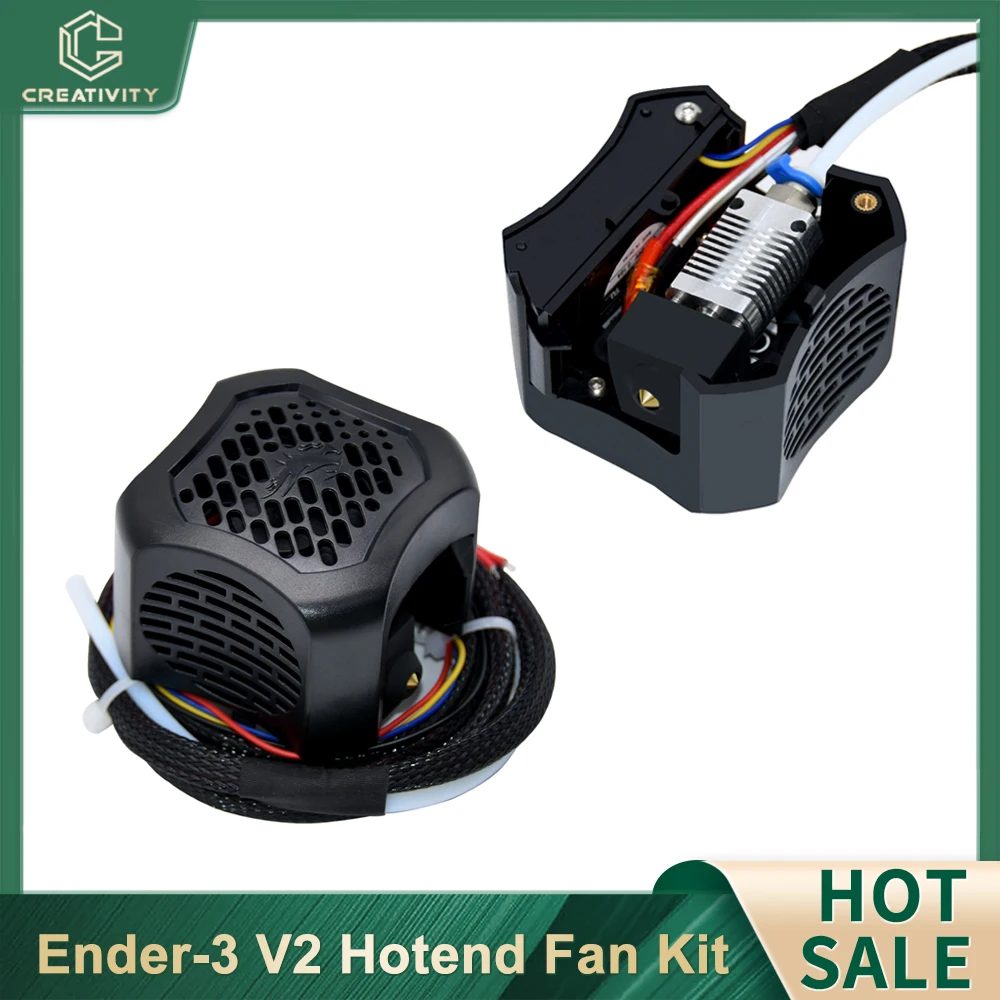 

Ender 3 V2 Hotend Kit 24V Cooling Fan Kit with Silicone Cover Full Assembled Extruder for Ender-3 V2 3D Printer Parts