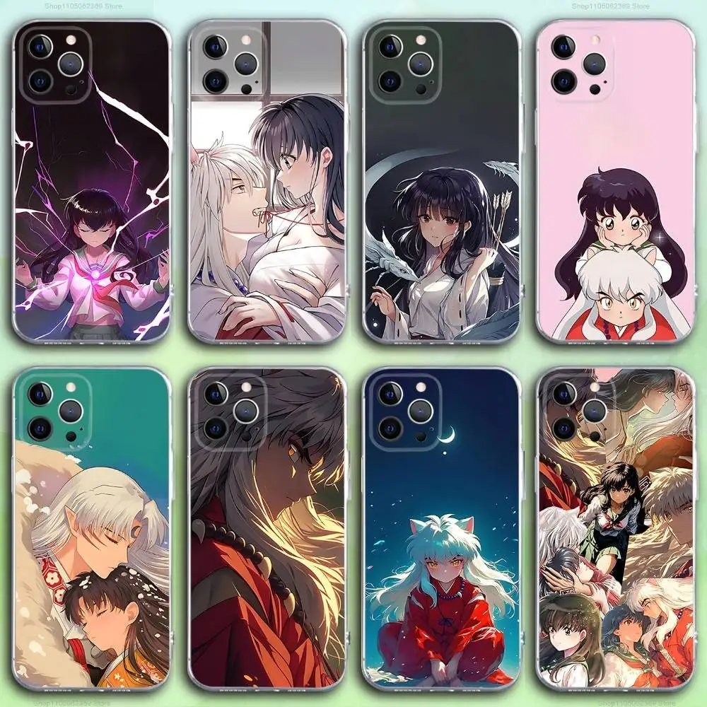 

I-Inuyashas Anime Phone Case For iPhone 17,16,15,14,13,12,11 Pro,Max,Plus,X,XS,XR,SE4,E Mini Transparent Soft Cover