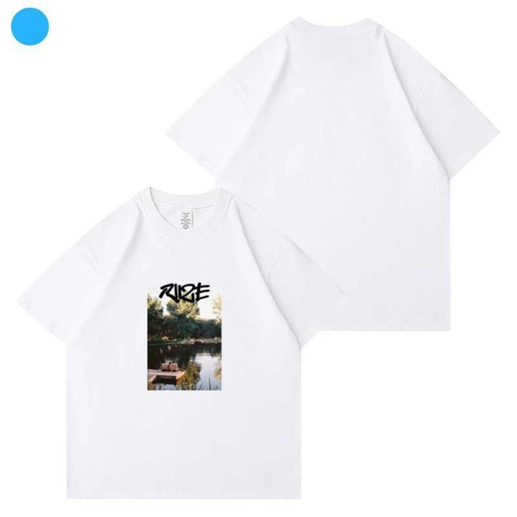 

Women's Tops RIIZE 2024 FM Song Riizing Day Pattern T-Shirt Men's Women's Fashion Harajuku Round Neck Short Sleeve Clothing