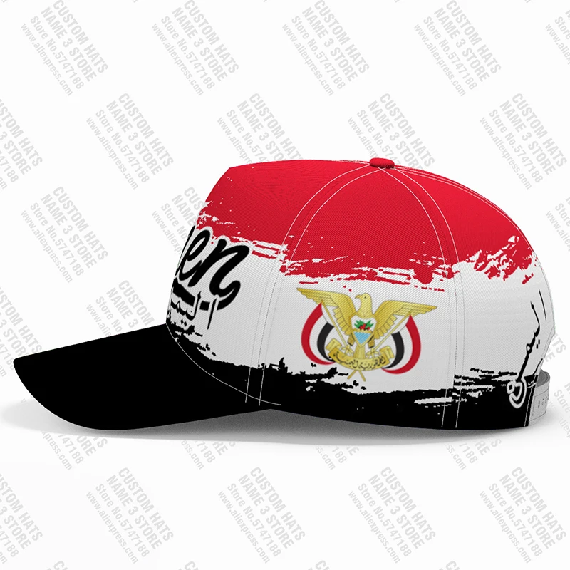 Yemen Baseball Cap Free 3d Custom Made Name Team Logo Ye Hat Yem Country Travel Islam Nation Arabi Arab Flag Yamaniyyah Headgear