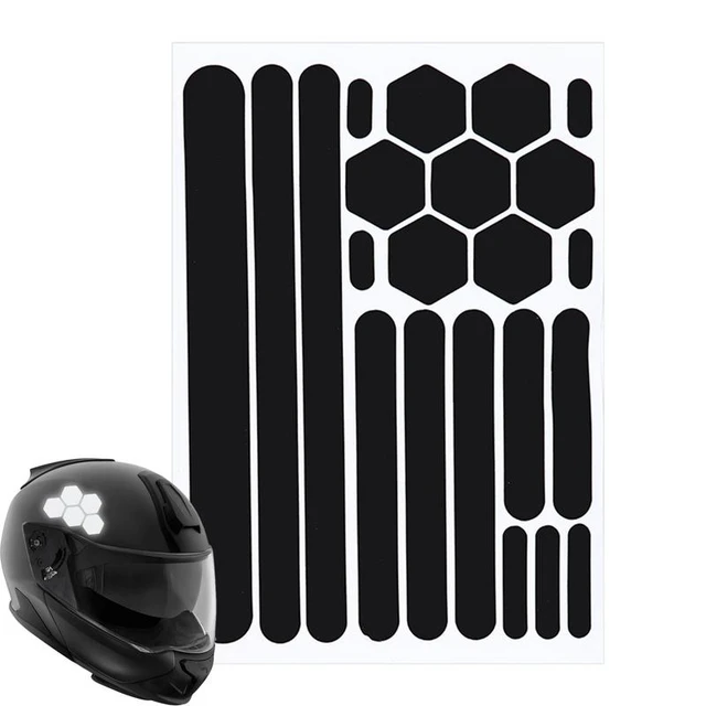 Reflective Stickers For Helmets Invisible Helmets Stickers Simple And Effective Reflective Tape For Helmets Bikes Motorcycles AliExpress 34