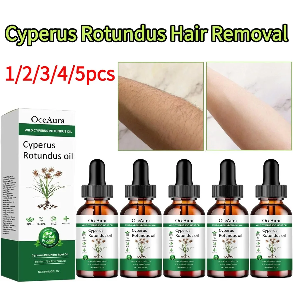 

60 мл масло ципераса уменьшает рост волос на теле, разглаживает кожу и удаление волос, увлажняет успокаивает масло для ухода за удалением волос 1/2/3/4/5 шт.