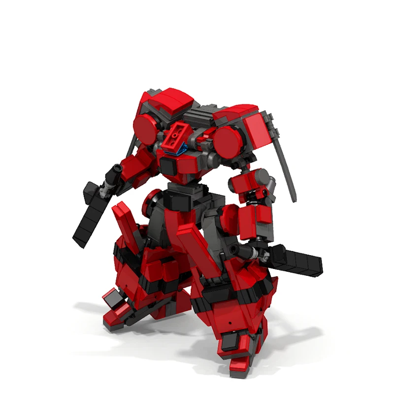 

12CM Action Robot Building Blocks Kids Toy Mecha Warrior Figure Model Kits Toys For Children Assemble Bricks Anime Soldier Dolls