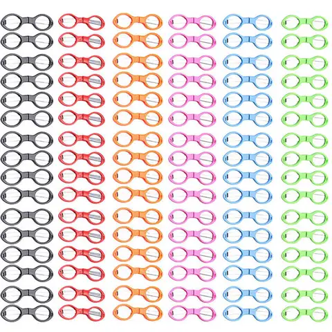 96Pcs Folding Scissor Creative Stationery Portable Manual Student Paper Scissors Paper Cutting Knife Classroom Learning Tools
