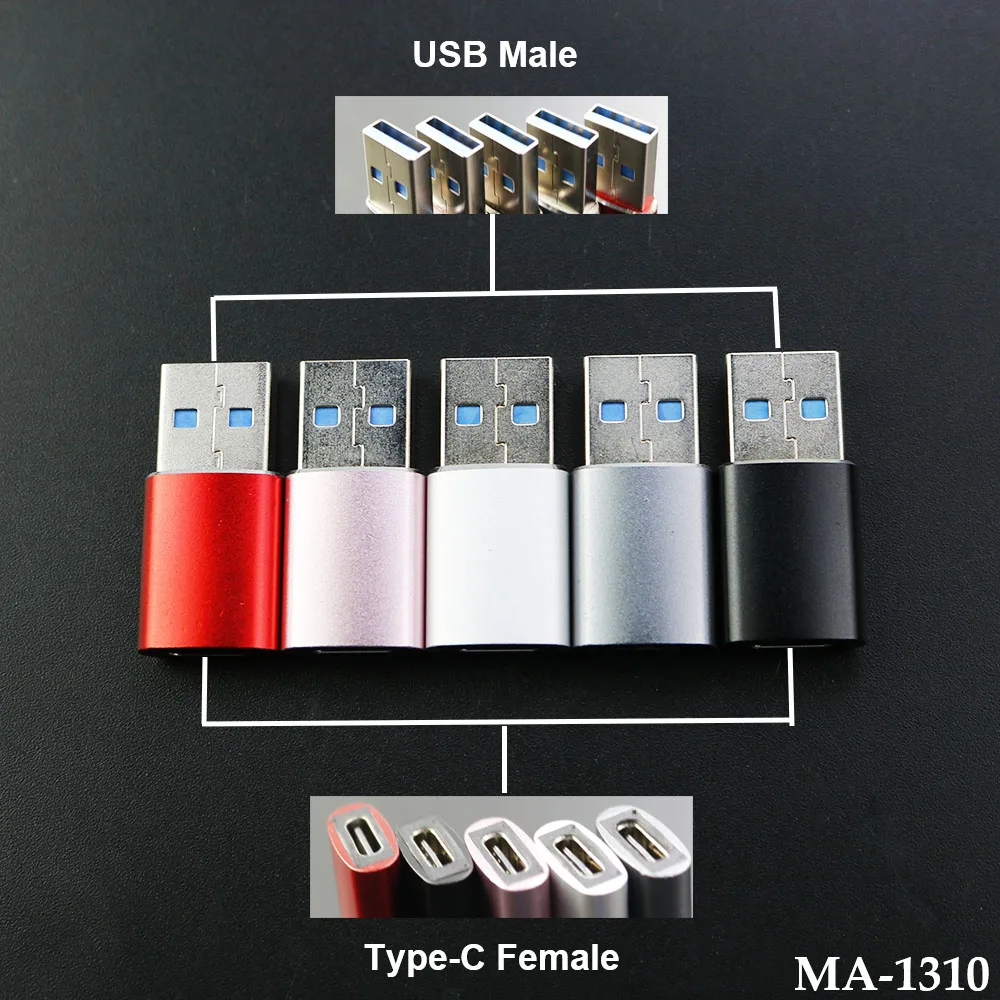 

1PCS USB3.1 Male to Type-C Female Adapter Mini OTG Converter Hot Swap OTG Adapter High-speed Computer Accessories Charger