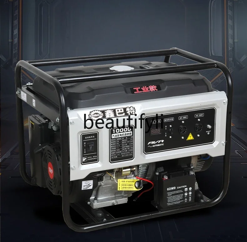 

Лидер продаж, портативный уличный небольшой аварийный бытовой генератор 3, 5, 8, 10 кВт, промышленный генератор 220 В, ручной электрический запуск
