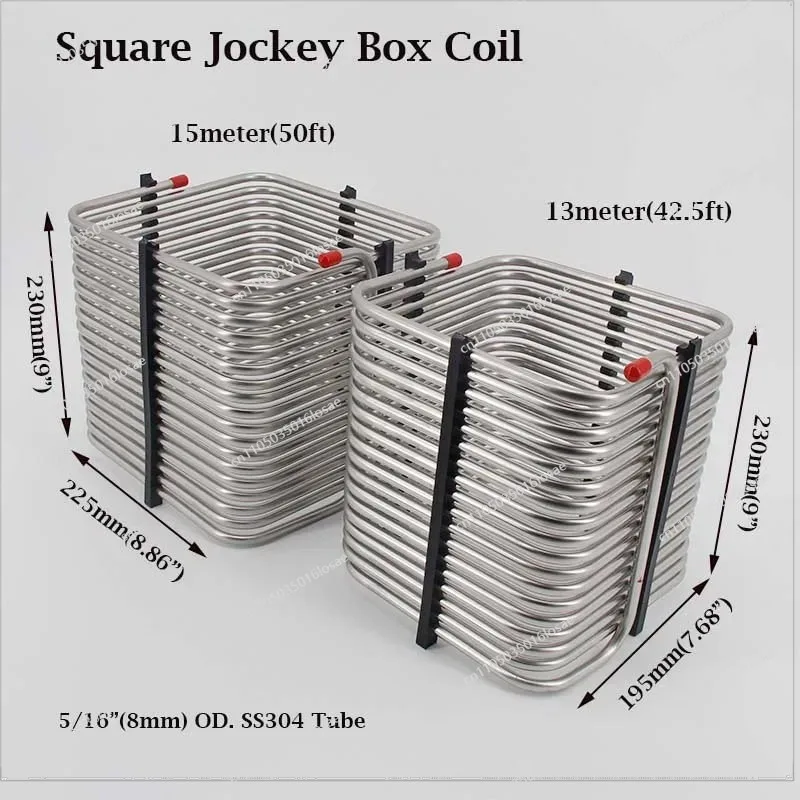 For Square Two-way Stainless Steel Cooling Coil Coil Beer Incubator Cooling Wine Pipe - view 5