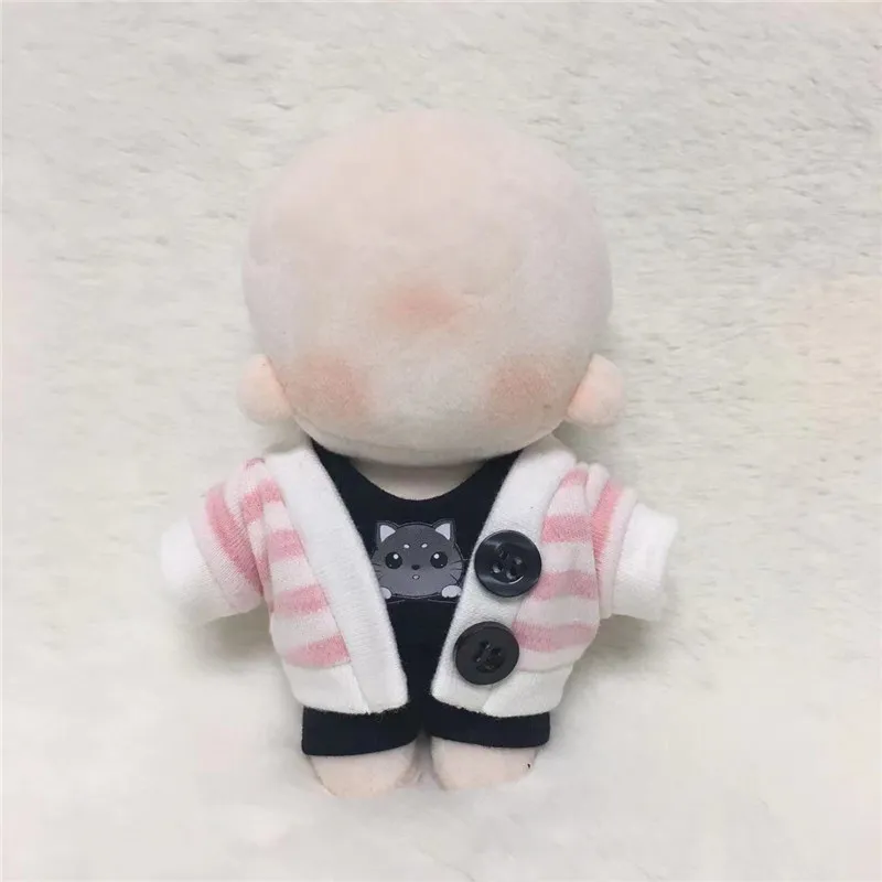 

Latest 10cm Plush Doll Clothes for fat body doll DIY 10cm doll Knitted coat clothes DIY kids toys