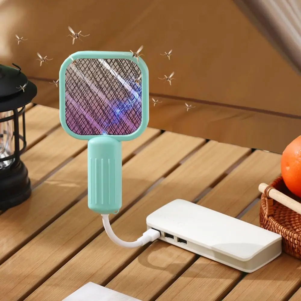 Pest Control Mini USB Mosquito Swatter UV Light Electric Shock Insect Racket Simple Security Net Fly Bug Zapper Summer - Image 3