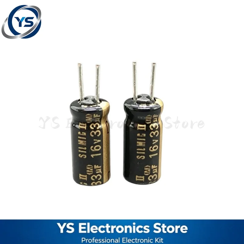 10/50/100/200pcs ELNA RFS 16V33UF 5X11mm SILMIC II Series HiFi Audio Capacitor RFS-16V330ME3# 33UF16V 16V33UF Original and NEW