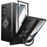 360 Rotating Holder Magnetic Phone Case For Samsung Galaxy Z Fold 7 6 5 4 3 SE Ring Hinge Steel film Protection For Fold7 Cover