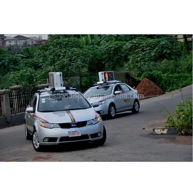 P2.5 P3.33 P5 Zewnętrzna wodoodporna programowalna tablica informacyjna Reklama na dachu taksówki Ekran LED do samochodów