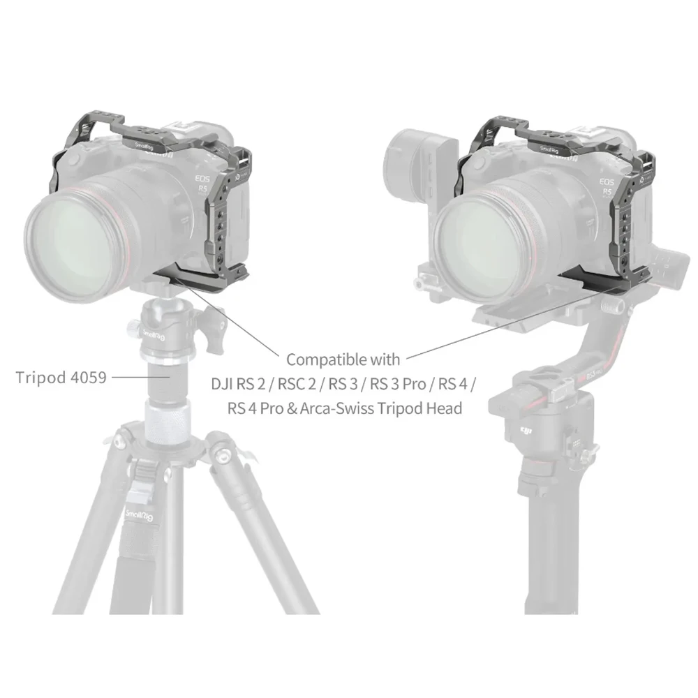 Small rig hawklock Schnell verschluss käfig für canon eos r5 mark ii, 4977/5029
