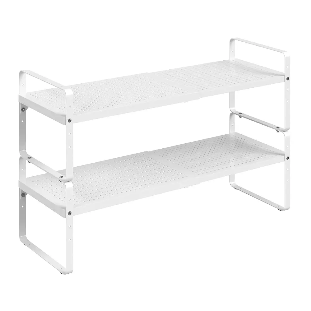 

Expandable Cabinet Shelf Organizer Adjustable Metal Spice Ra Stackable Freestanding Counter Storage Shelves For Kitchen Cabinet