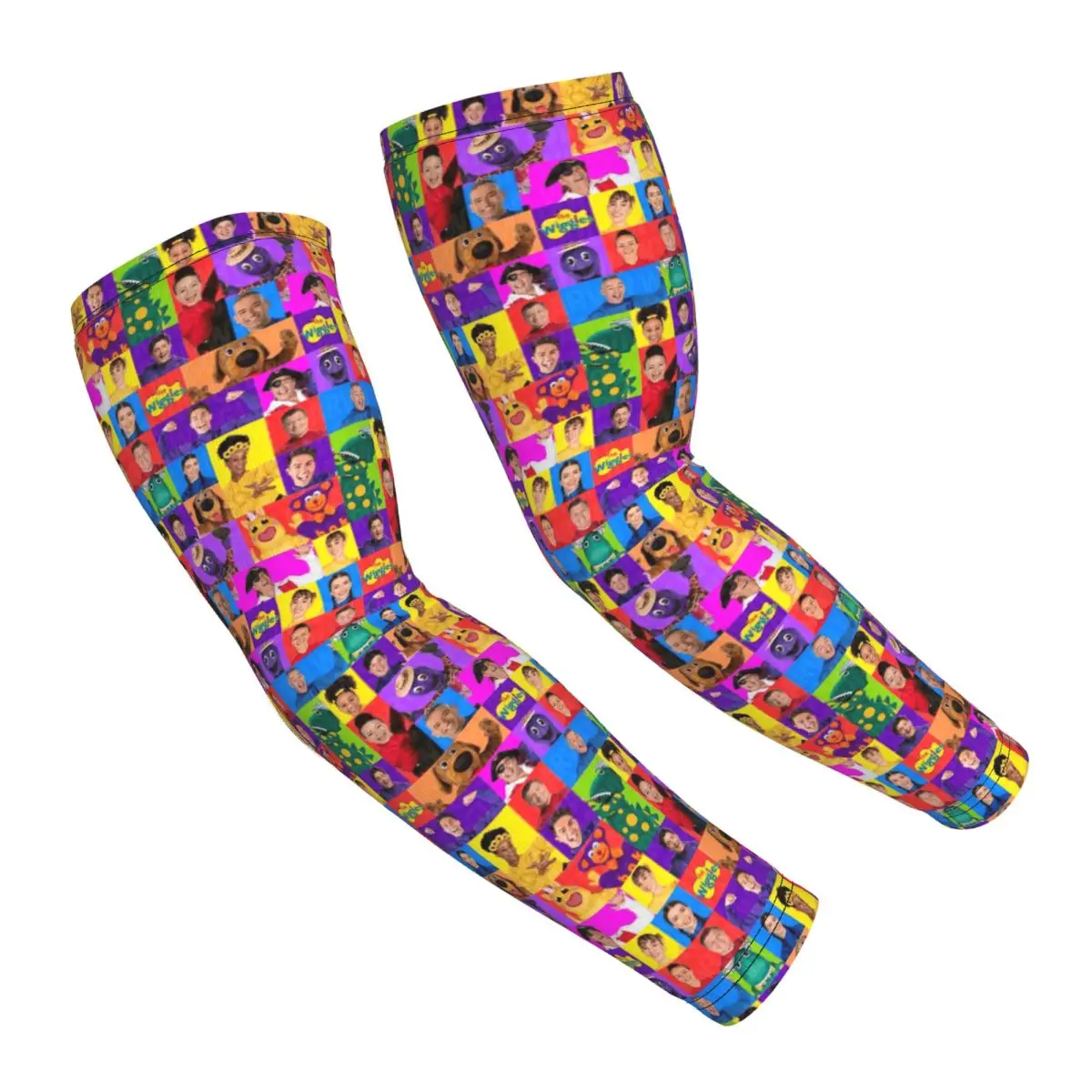 

The Wiggles ТВ-шоу Музыкальная группа Рукава Мужчины Женщины Защита от солнца и ультрафиолета Татуировки Прикрытие Спорт Охлаждение Велоспорт