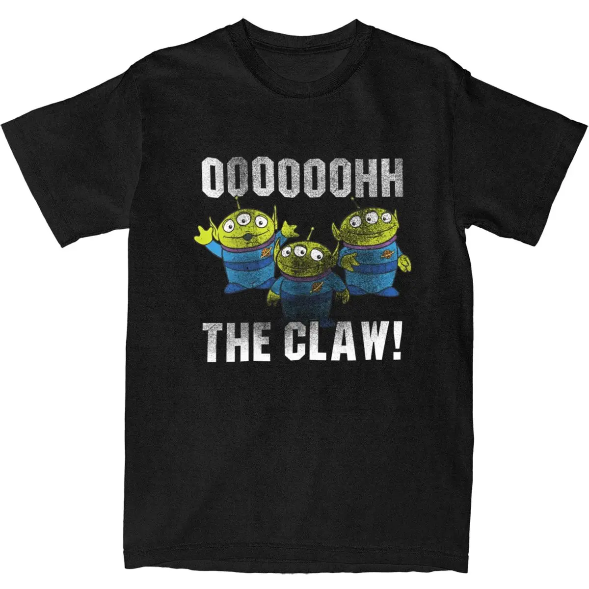 Pixar Toy Story Alien Oooooh The Claw T-Shirt Beach Streetwear T-Shirts 100% Cotton Fashion Tee Shirt