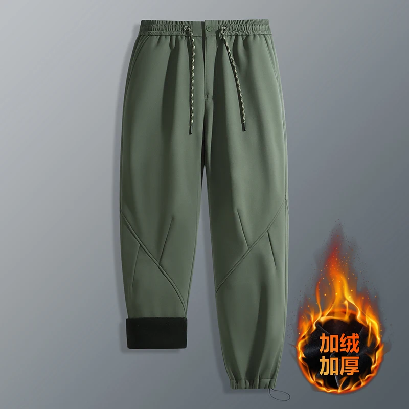 

Men's Casual Straight Leg Pants Autumnal Waterproof Hiking Trousers Comfortable Loose Fit Durable Dry Seasonal Clothing
