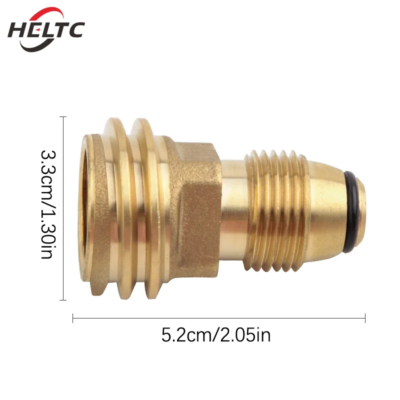 1pcs กลางแจ้งโพรเพน Inflation Connector แก๊สเตาอะแดปเตอร์ POL TO QCC1 อุปกรณ์เสริม