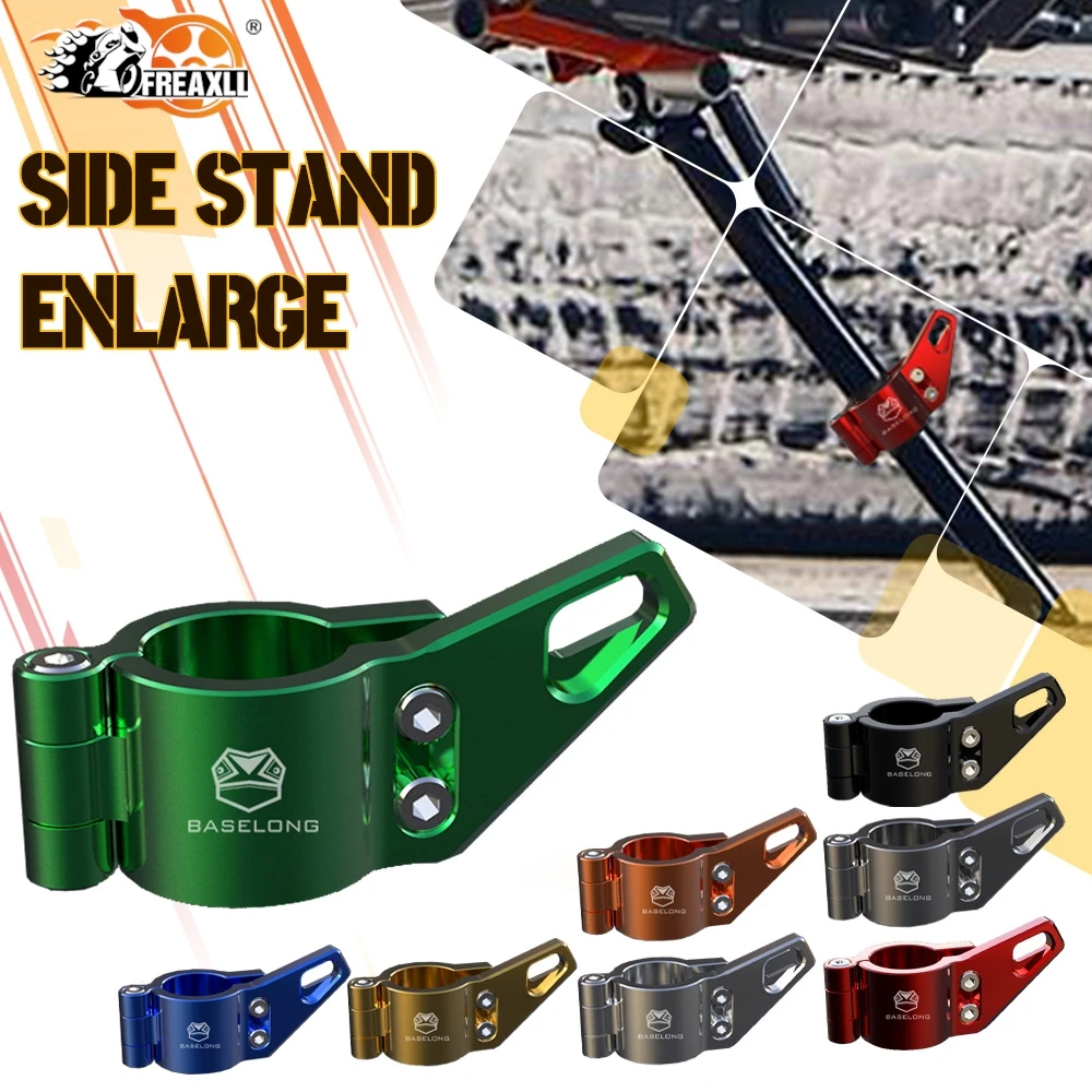 

For Kawasaki KLR650 Traveler / Adventure ABS 2023 Motorcycle Kickstand Side Stand Extension Foot Pedal Assistant Tool Support