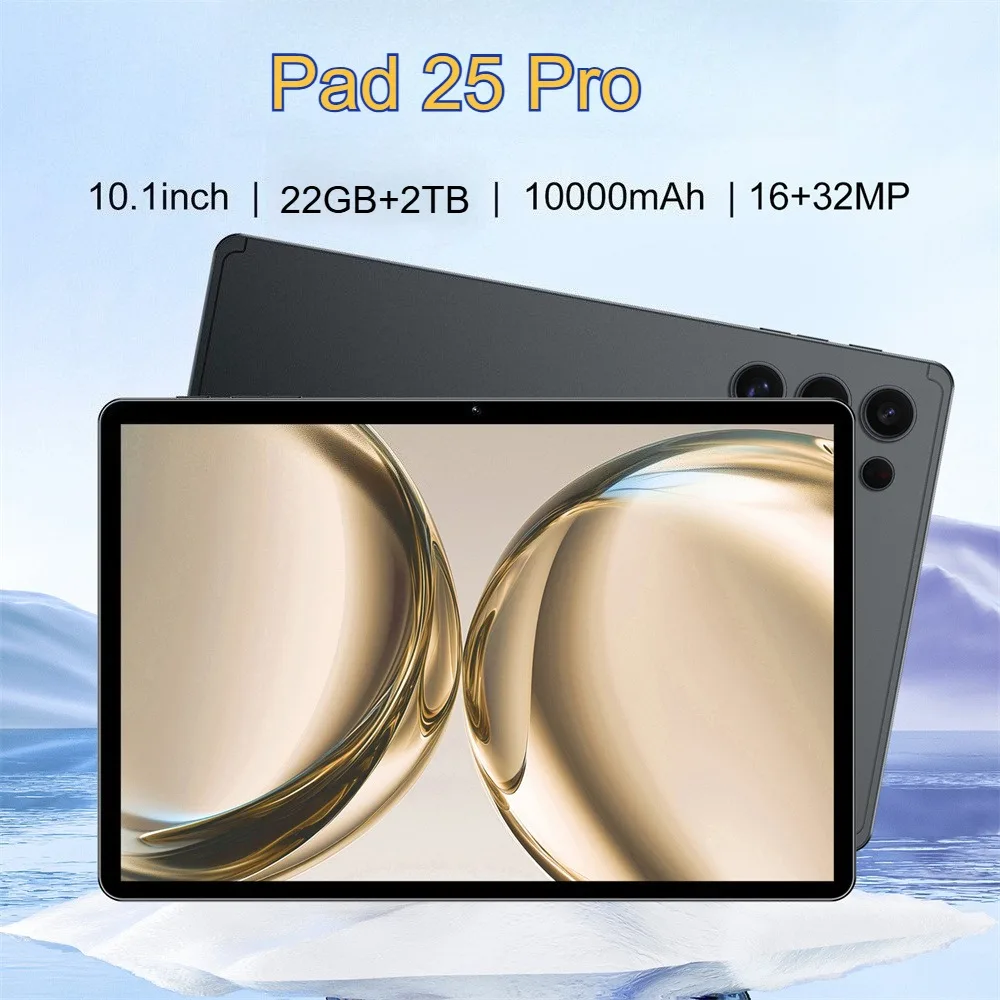 

Новый планшет Android Pad 25 Pro, оригинальный, 22 ГБ + 2 ТБ, глобальная версия, с двумя SIM-картами, Wi-Fi, 10,1 дюйма, для детей, в подарок