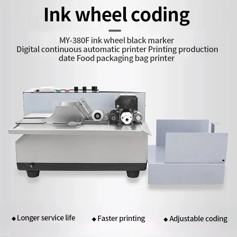 

MY-380F Steel Stamp Electric Marking Machine Coding Machine Packaging Bag Tea Bag Labeling Machine Fully Automatic Ink Wheel