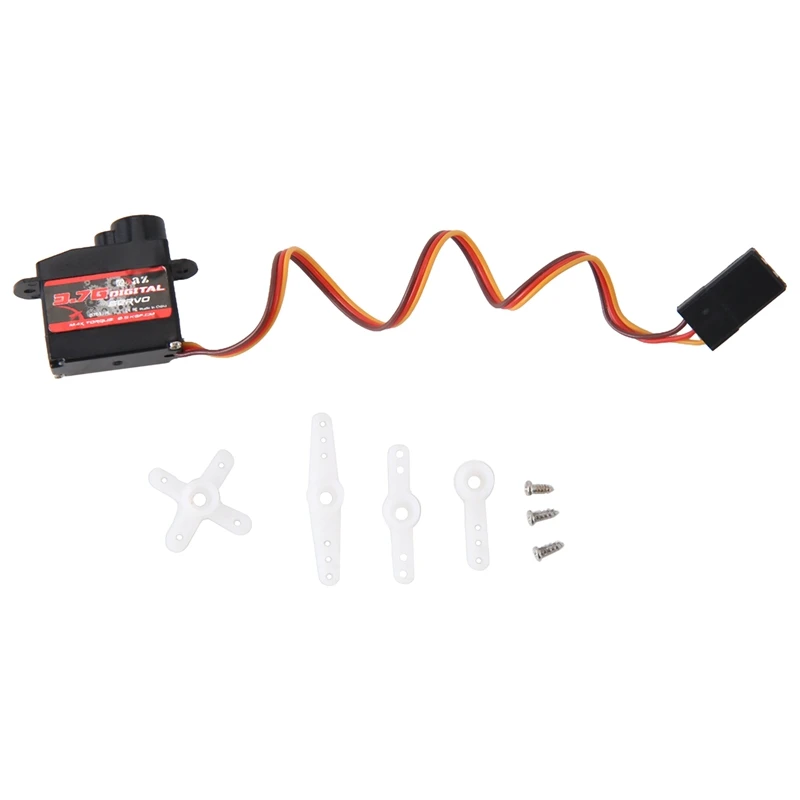 

Servo 3.7G Digital Servo Motor High Speed Steering RC Servo Plastic Gear Servo For 1/16 1/18 1/24 RC Car Boat Helicopter