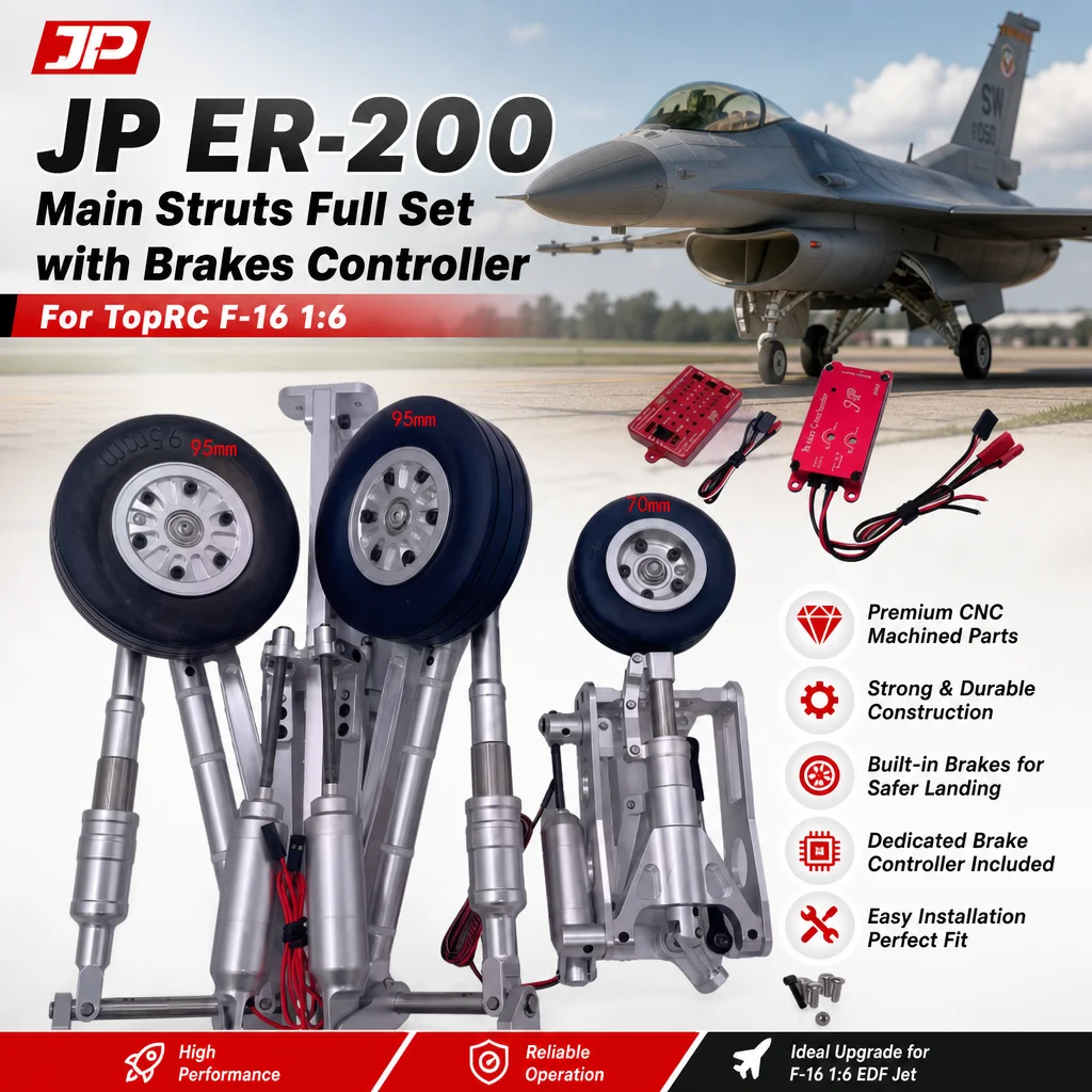 Комплект основных стоек JP ER-200 с контроллером тормозов для TopRC F-16 1:6