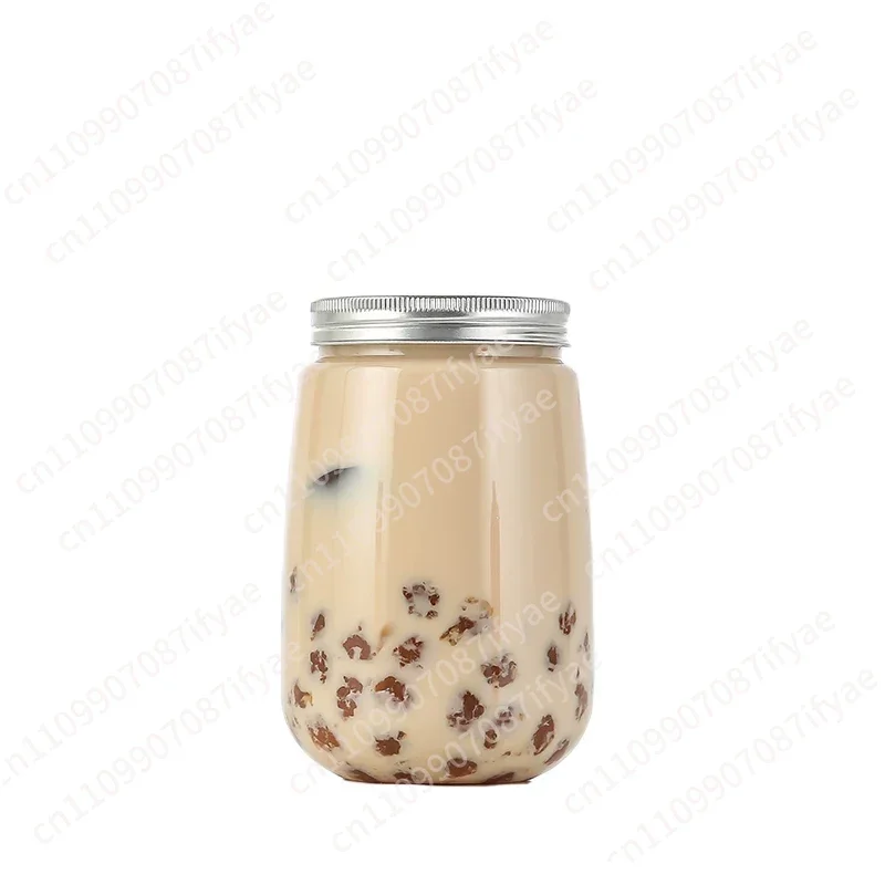 50Pcs disposable takeaway packed juice chubby drink bottle pet Internet celebrity dirty milk teacup