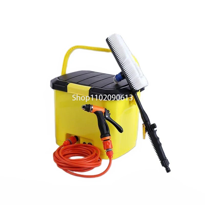 25L Roller Wash Car Machine 12V High Pressure Car Wash Power Pressure Washer Household Brush Pump Cleaning Machine car wash