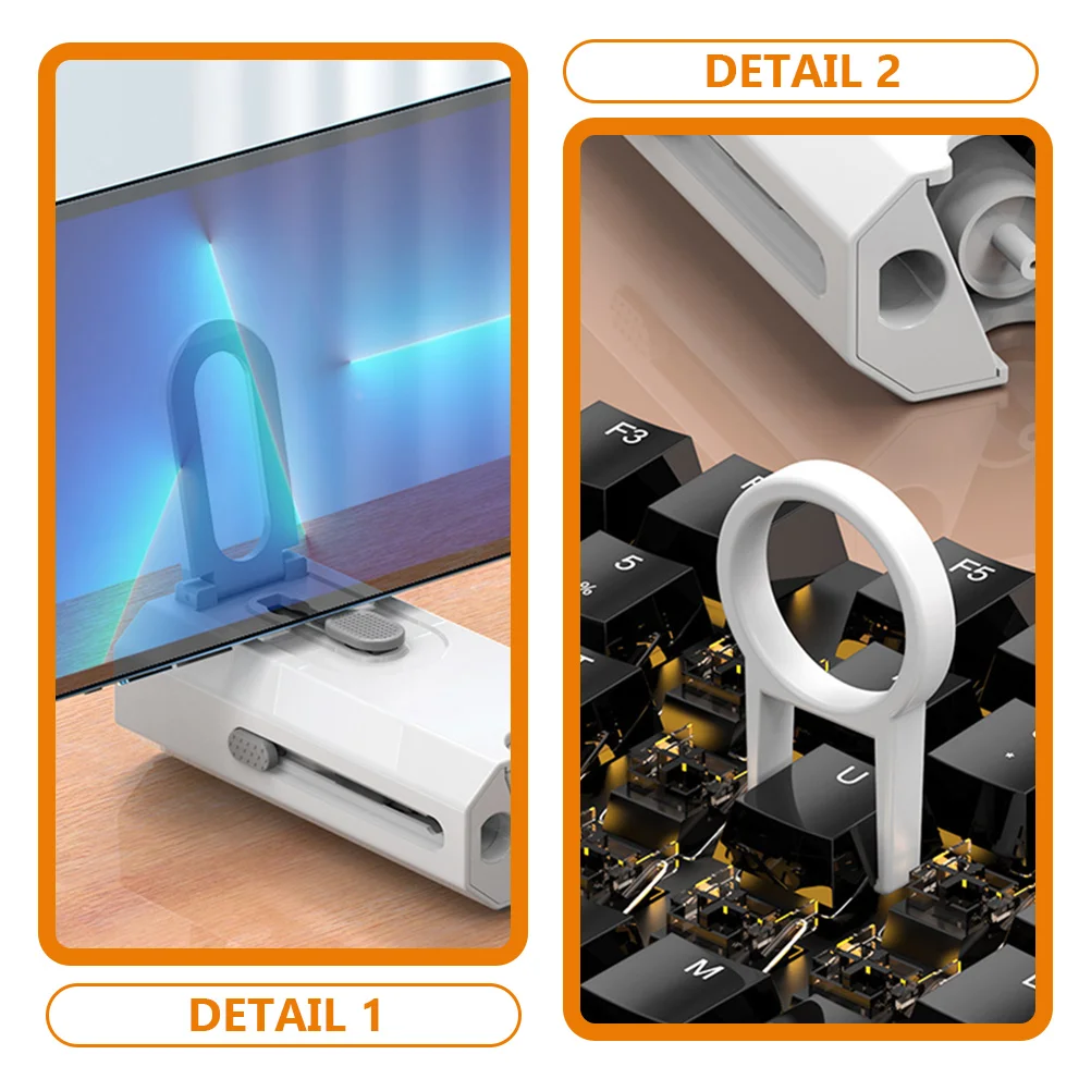 

Cleaning Kit Headphone Tool Screen Cleaner Earphone Electronic Product Abs+metal+sponge+microfiber Cloth Keyboard Brush