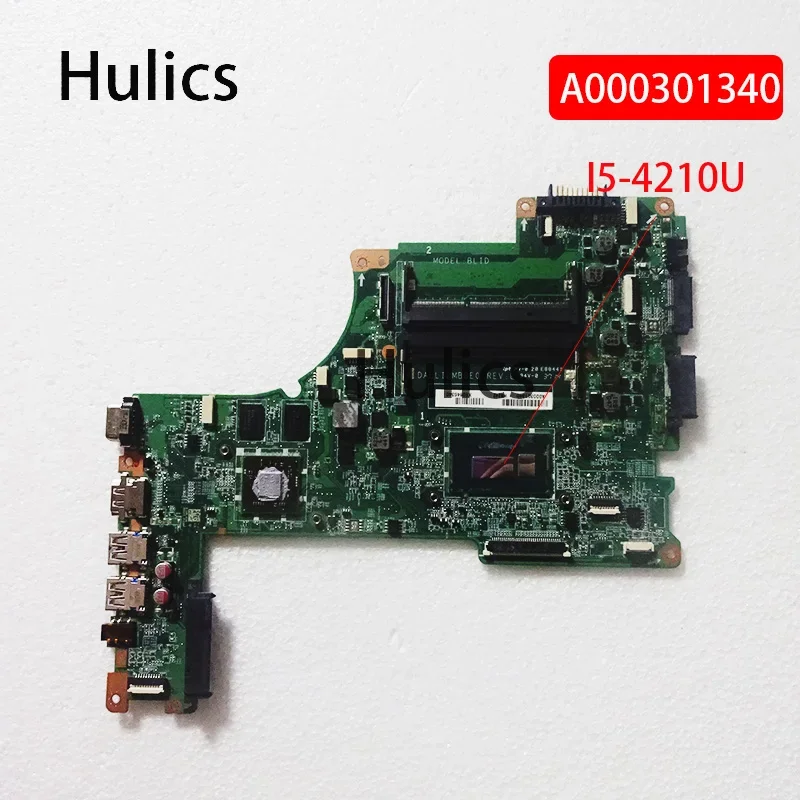 Hulics Used Mainboard A000301340 For TOSHIBA SATELLITE L50 L50-B Laptop Motherboard DABLIDMB8E0 SR1EF I5-4210U Main Board