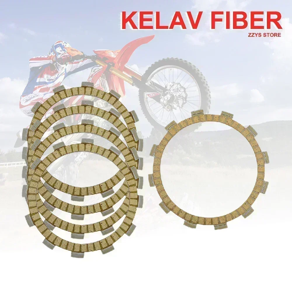 

Motorcycle Accessories Kelaf Fiber Friction Clutch Plate For Hyosung TE450 Rapier 07-08 GT 650 GT650 04-06 TE 450 GT650S GT650R