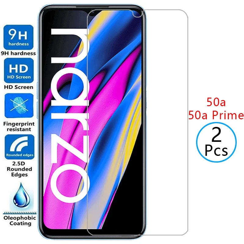 tempered glass for realme narzo 50a prime protective glass screen protector on narzo50a 50 a a50 film realmi reame relme real me