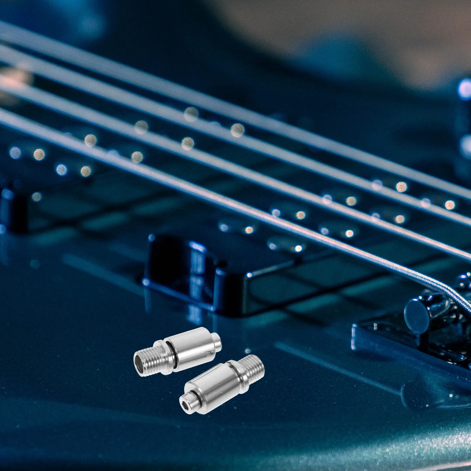 

2 Pcs Electric Guitar Shaker Jack Bar Socket Material Tremolo Arm Acoustic Durable Accessories Double