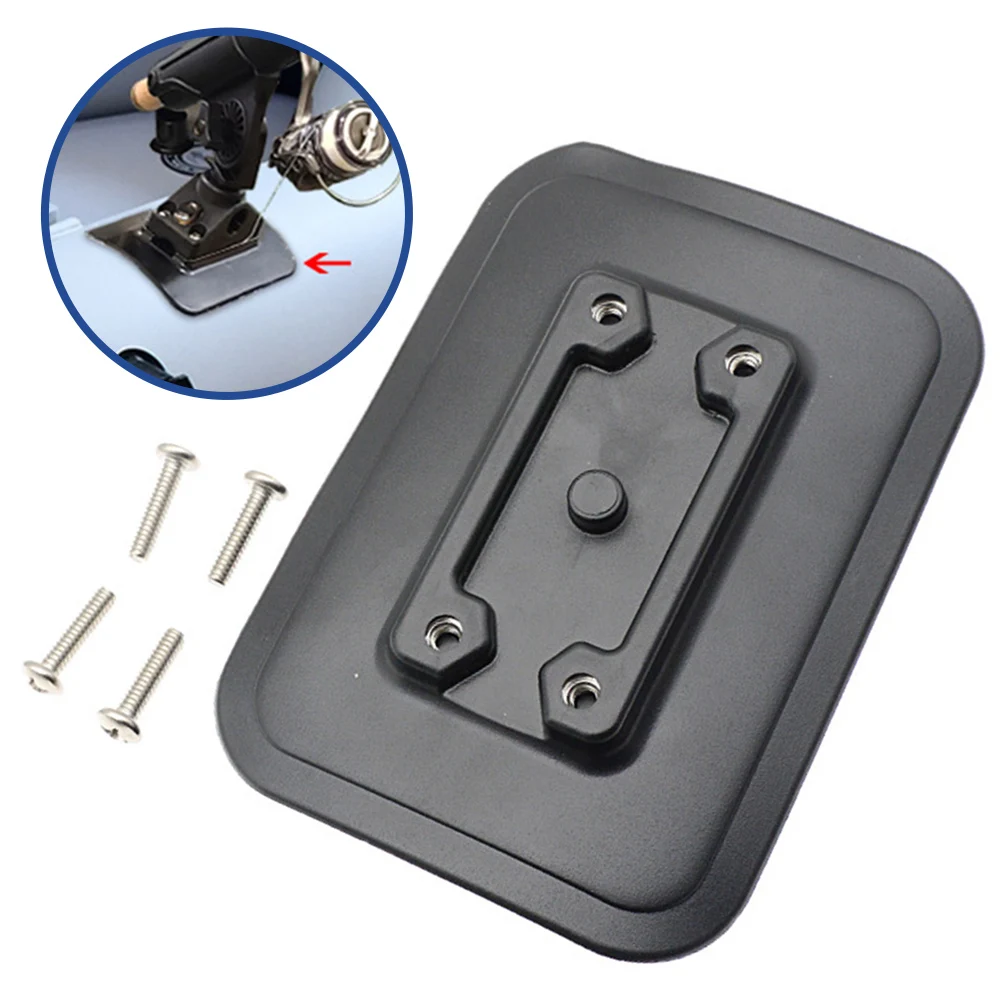 1Pcs Schlauchboot Angelrute Halter Feste Basis Kleber-Auf Pad Gummi Boot Angeln Kajaks Zubehör Fisch Finder montage Basis