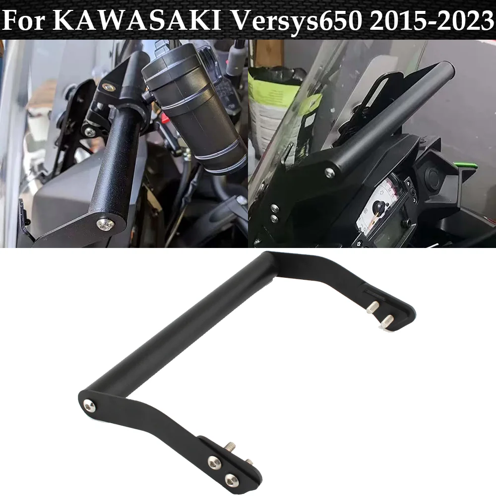

For KAWASAKI Versys 650 KLE650 2015-2023 Motorcycle Accessories Mobile Phone Holder Stand Support GPS Navigation Bracket