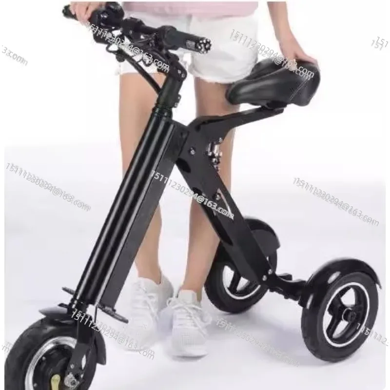Compact Folding Electric Trike for Adults Seniors Portable Lithium Battery Powered Bicycle Home Use Mobility Scooter