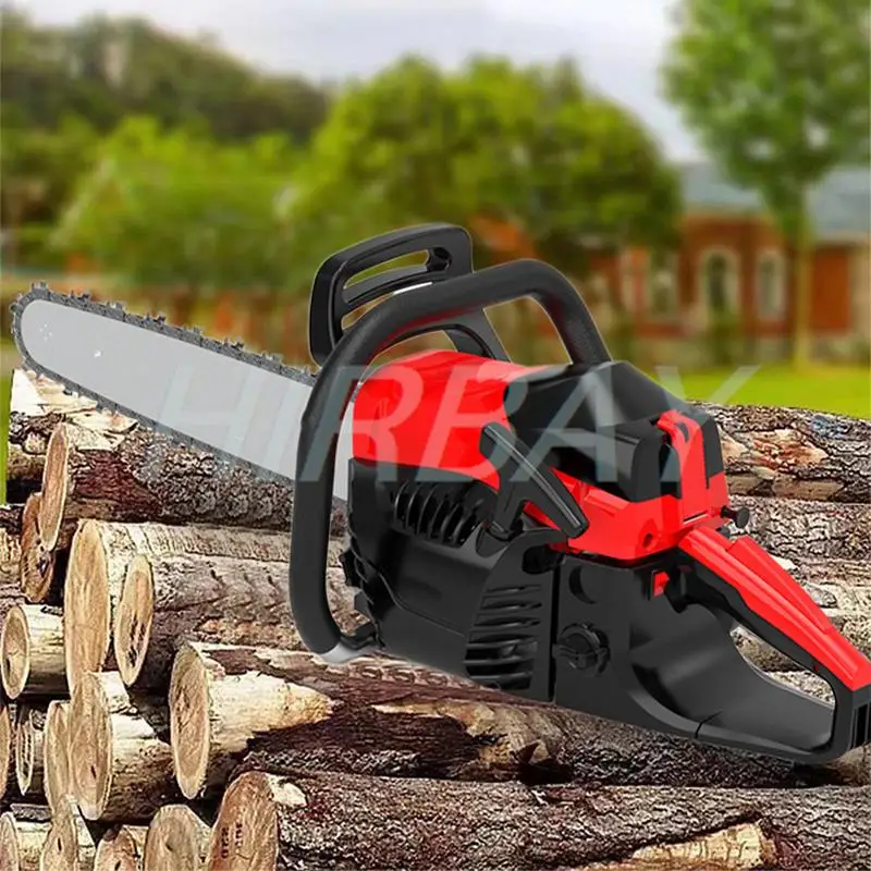 20 inch Two Stroke Gasoline Chainsaw 2 Stroke Gas Powered Chain Saw High-power Handheld Machine Cutting Wood logging saw Tool