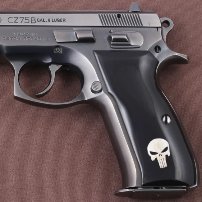 KSD Brand CZ 75, 75B, 75BD, 85 KADET SHADOW1 Compatible Black Acrylic Grip