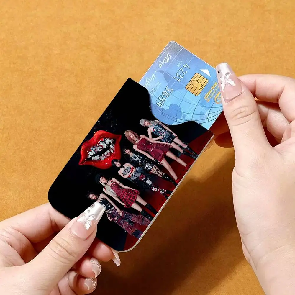 Popular Kpop Group B-Baby M-Monster Leather Mini Wallet for Men, Thin Pocket Credit Card Separate ID & Bus Card - view 3