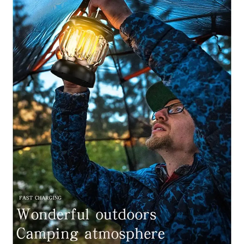 Lampa kempingowa Led 18650 bateria litowa wielofunkcyjny światła do namiotu do wędrówek na zewnątrz Camping