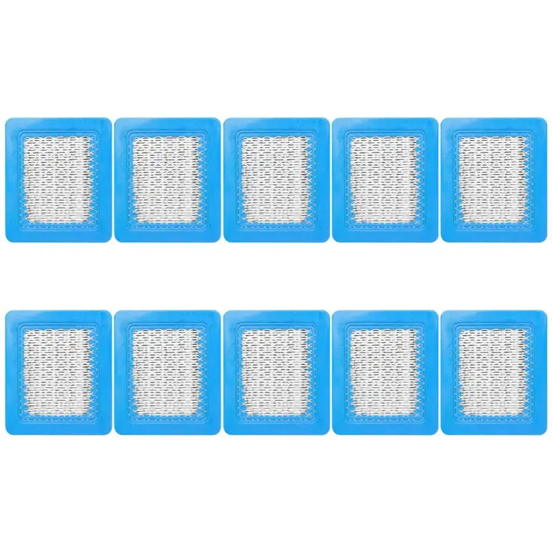 10 Pack 491588S Air Filter Replace For Briggs Stratton 491588 4915885 Flat Air Cleaner Cartridge Lawn Mower Filter-AC17