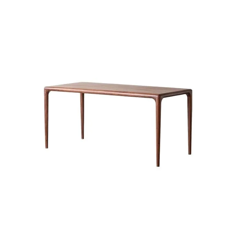 

Black walnut solid wood tenon and mortise dining table and chairs household tea table living room
