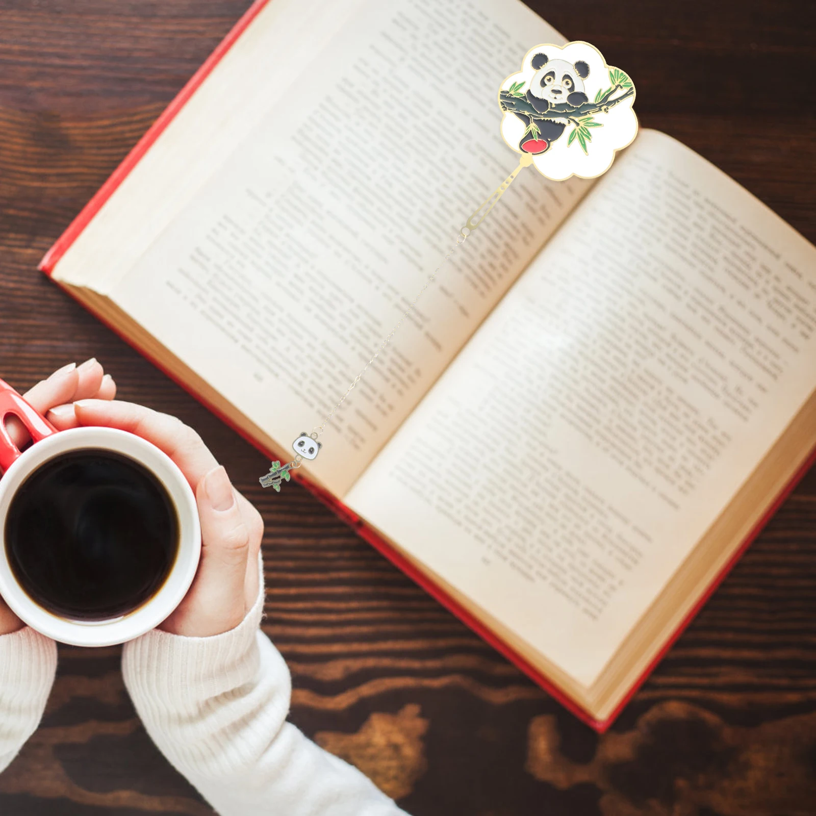 

Metal Bookmark Cartoon Panda Shape Decorative Hanging Page Marker Perfect Gift for Reading Bookmarks for Metal Bookmark